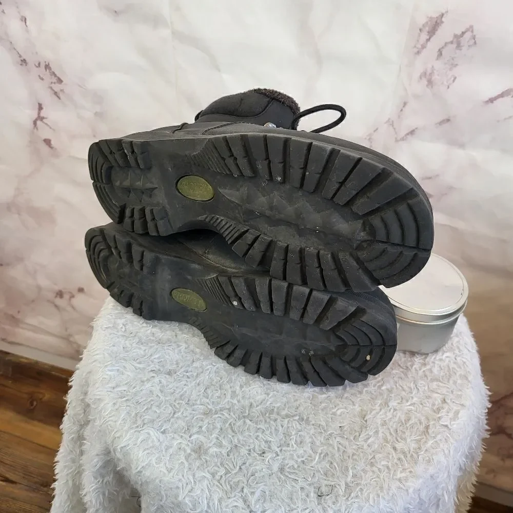 Khombu lace up waterproof fur lined hiking winter boots